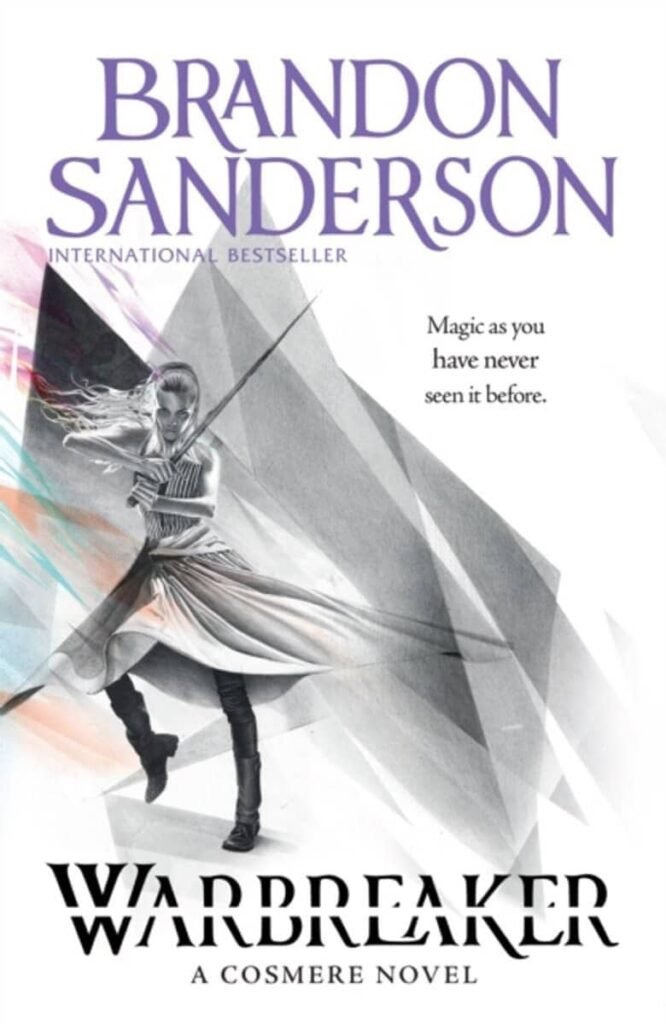 Finished Mistborn? What to Read Now: Choosing The Best Cosmere Path 1 Epic fantasy novel book cover featuring a fierce warrior woman wielding a sword, perfect for fans of fantasy adventure.