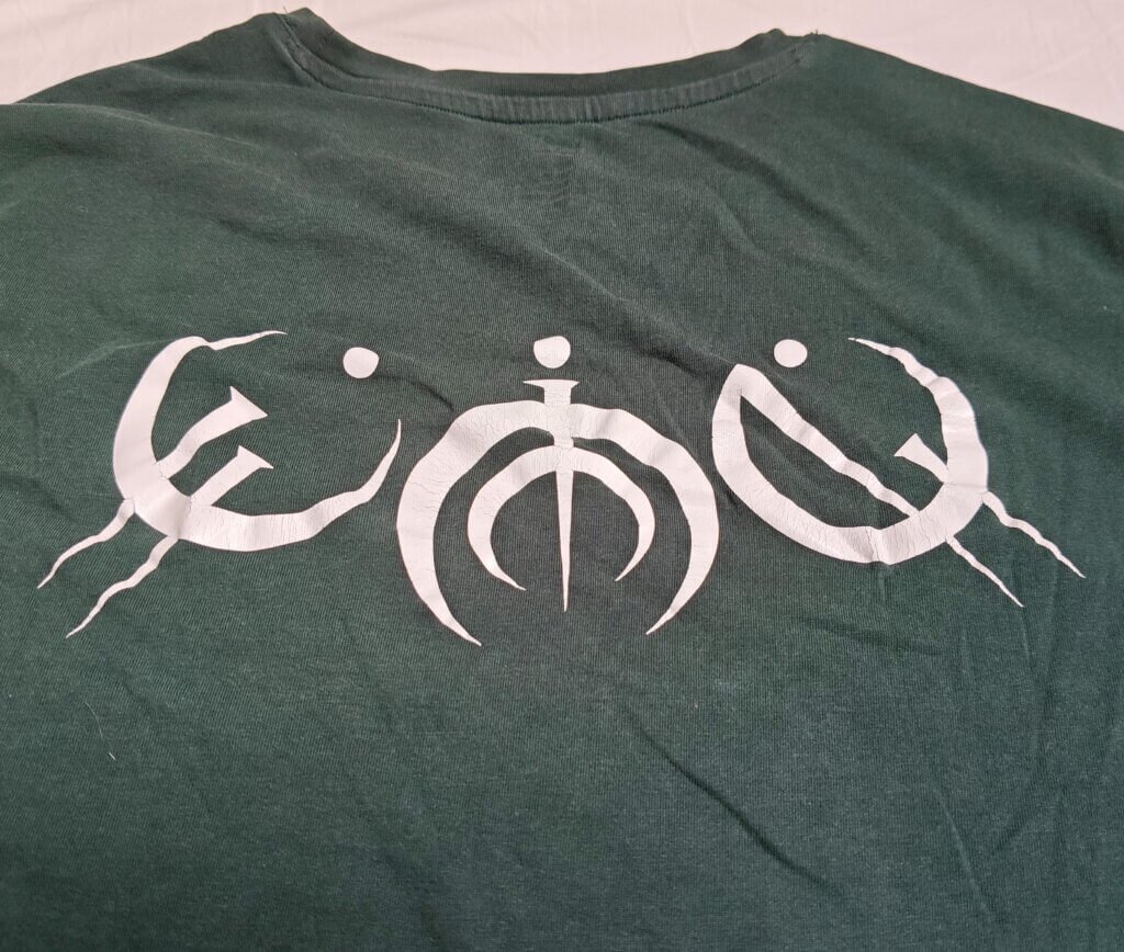 Allomantic metal symbols from Mistborn magic system on shirt